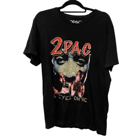 2pac All Eyes On Me Mens Tshirt Size L Black S