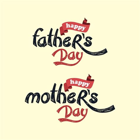 Premium Vector Happy Mother Father Day Theme