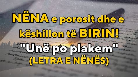 N Na E Porosit Dhe E K Shillon T Birin Un Po Plakem Letra E N N S