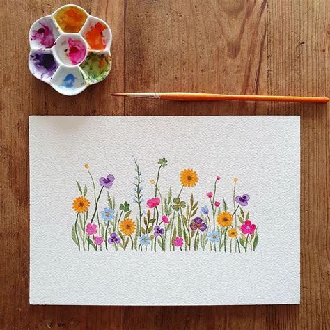 Pin By Meghna On Aesthetic Flower Drawing Watercolor Flower Art