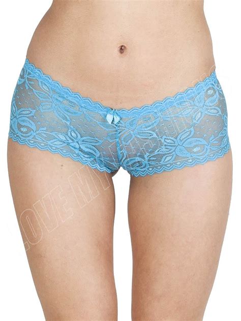 New Womens Ladies Floral French Lace Boxers Boxer Shorts Underwear Lingerie Size Ebay