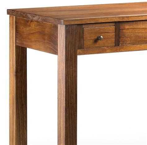 Bureau En Bois Massif De Mindy Tiroirs Orka Cm Lestendances Fr