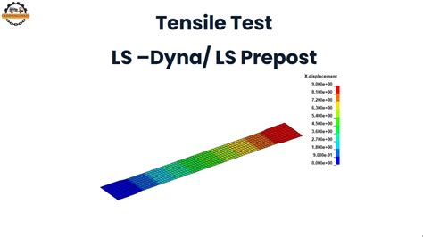 Tensile Test Ls Dyna Ls Prepost Youtube