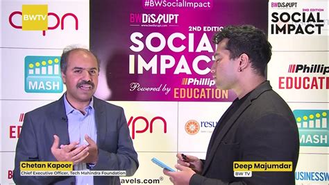 Chetan Kapoor Ceo Tech Mahindra Foundation At Bw Disrupt Social