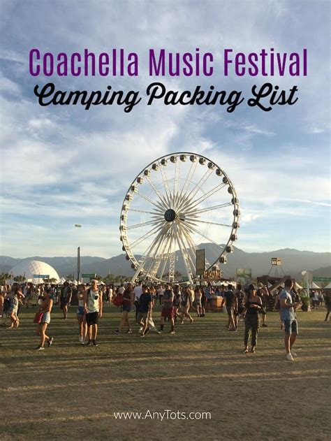 Coachella Camping Packing List: 30 Camping Essentials - Any Tots