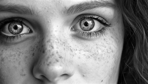 Beautiful young woman with sad eyes looking at camera outdoors ...