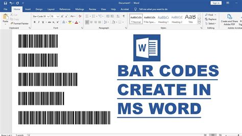 How To Create Barcodes In Microsoft Word How To Create Barcodes In