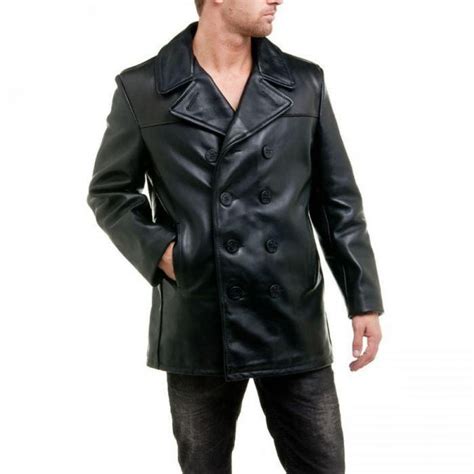 Schott Leather Naval Pea Coat 140