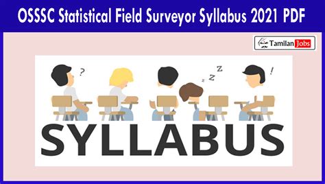 Osssc Statistical Field Surveyor Syllabus 2021 Pdf Download Sfs Exam