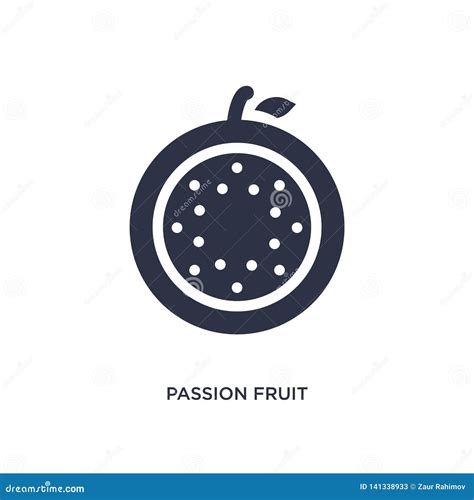 Passion Fruit Icon On White Background Simple Element Illustration