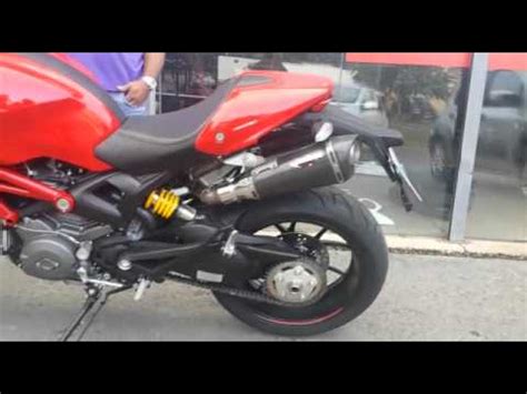 Escapamento Esportivo C Nico Hf Ducati Monster Roncando Alto Youtube