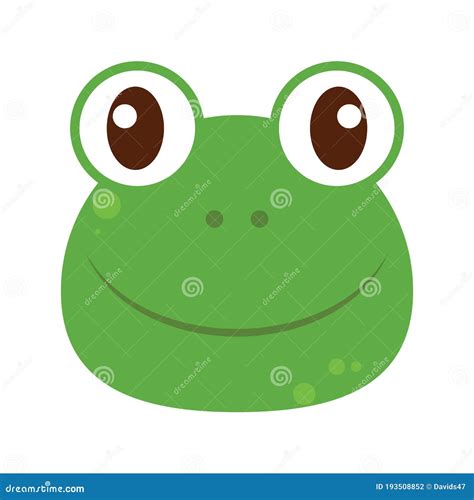 Frog Head Cartoon Vector Illustration | CartoonDealer.com #193508852