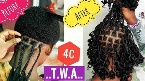 How To Braid Very Short Hair And Curl It With Only Hot Water Youtube