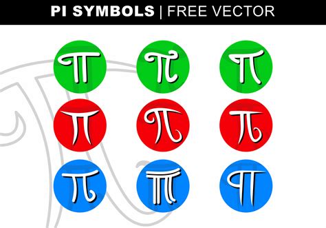 Pi Symbols Free Vector 172695 Vector Art at Vecteezy