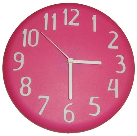 Pink Clock Pink Clocks Clock Wall Clock