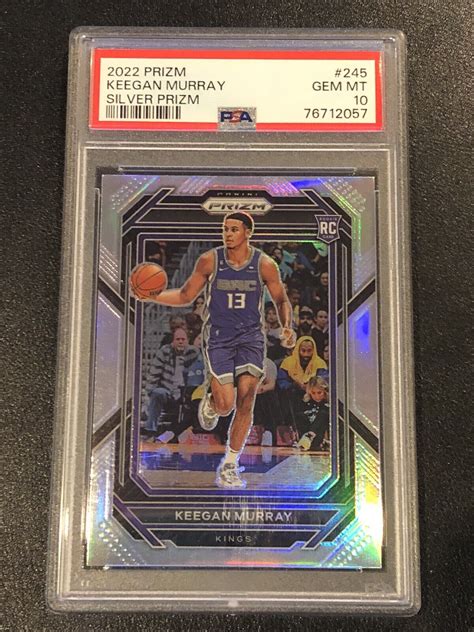 2022 23 Panini Prizm Keegan Murray Silver Prizm Rookie Card PSA 10 Gem