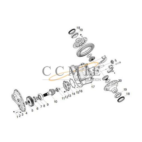 China 800369024 Main Reducer Assembly XCMG Mining Truck Spare Parts