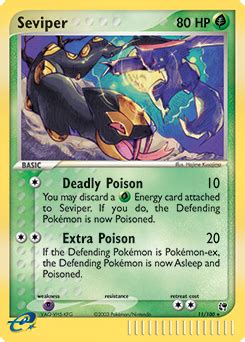 Seviper EX Sandstorm TCG Card Database Pokemon