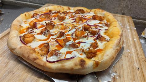 Homemade Buffalo Chicken Pizza With Ranch Rfood