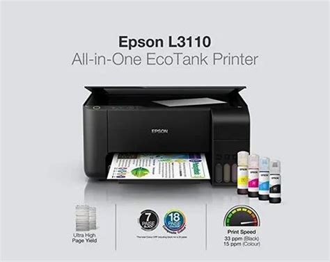 Epson L3110 All In One Eco Tank Printer For Office Color At ₹ 12500