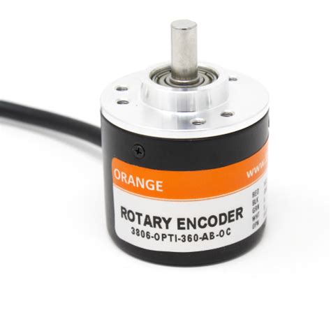 Orange Ppr Abz Phase Incremental Magnetic Rotary Encoder Prayog