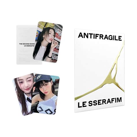 Le Sserafim 2nd Mini Album Antifragile Weverse Albums Ver Card Holder Photocard Qr