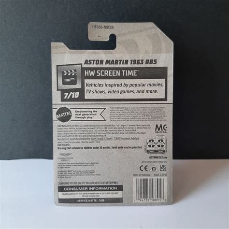 Mattel Other Aston Martin Db Hot Wheels Screen Time Collection Years Edition