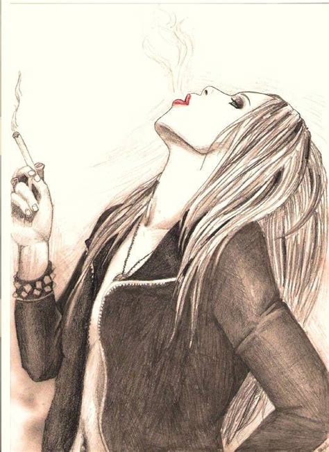 Smoke Drawing Smoke Art Blonde Anime Girl Best Smoker Blonde Curly