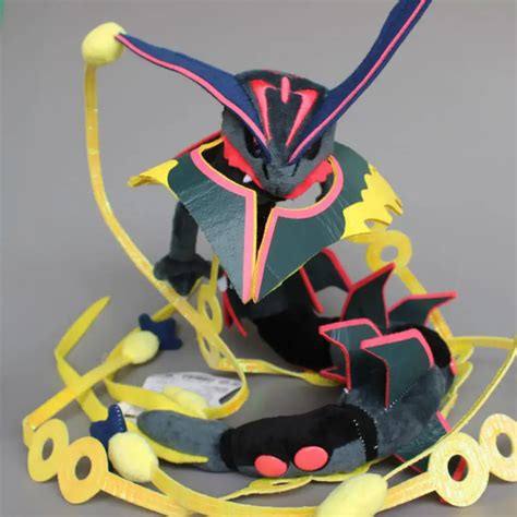 Anime Mega Rayquaza Black Shiny Plush Soft Toy Stuffed Animal Doll 80cm