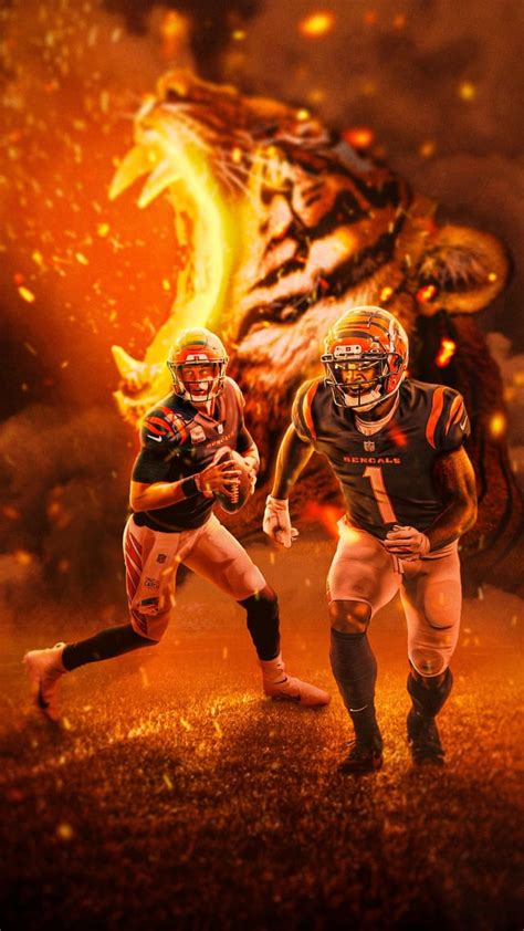 Burrow and Chase Wallpaper I made : r/bengals