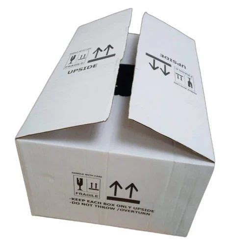 Lithography Offset White Printed 7 Ply Corrugated Box At Rs 30 Piece In