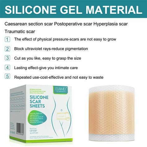 Jual Silicone Scar Sheet ELAIMEI Plester Silikon Penghilang Bekas Luka