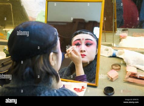 Chinese Kunqu Opera Performers Get Ready For The Show Stock Photo Alamy