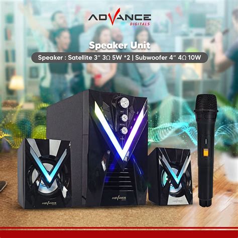 Jual Advance M12BT Speaker Stereo Bluetooth Xtra Bass Subwoofer