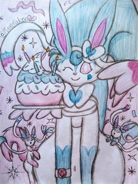 The birthday Sylveon!!! by MinatoFalcon on DeviantArt