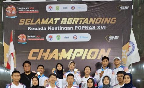 Kontingen Banten Pada Cabor Taekwondo Raih Medali Pada Popnas Xvi Di