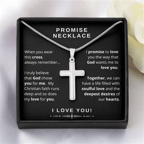 Christian Promise Necklace For Him Promise Rings For Him Etsy