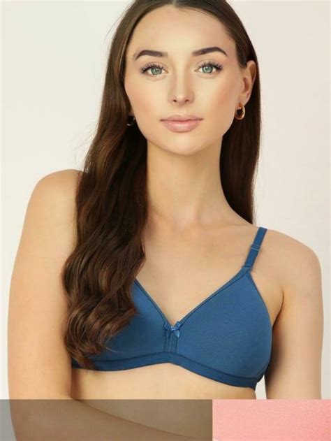 Buy True Spirit Blue Cotton Everyday Heavily Padded Bra Online At Best