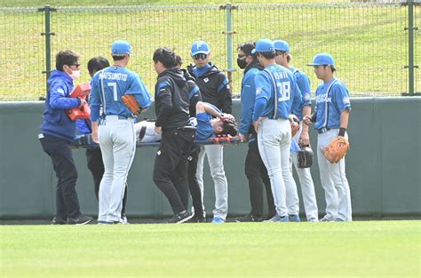 【日本ハム】フェンス激突途中交代の五十幡亮汰22日に検査見通し「反省点ある」新庄剛志監督 プロ野球写真ニュース 日刊スポーツ