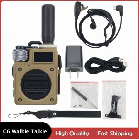 G Walkie Talkie Handheld Transceiver Km W Wearable Mhz