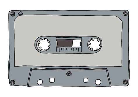 Magnetic Tape Cassette Hand Drawn Illustration Transparent PNG 15080722 PNG