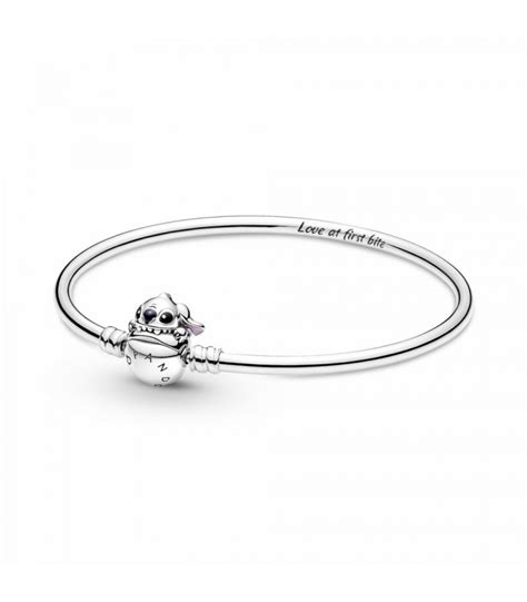 Pulsera R Gida Pandora Moments Cierre Mordisco Stitch De Disney C