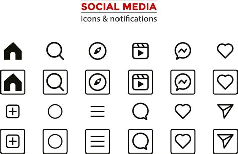 social medios de comunicación íconos o social red logos plano icono