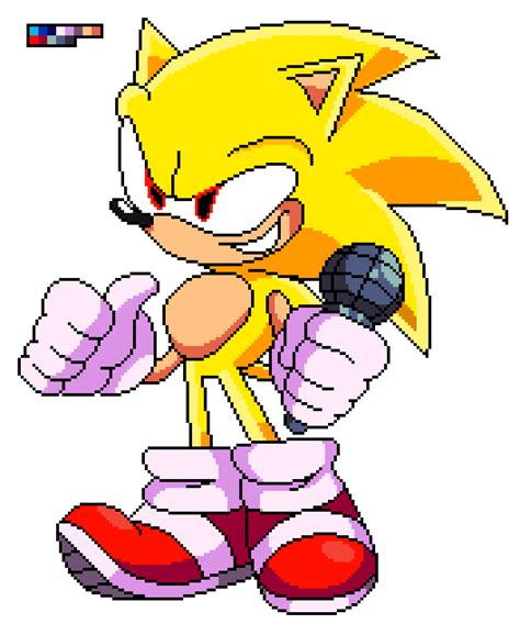 Pixilart Super Sonic By Tmduhe65