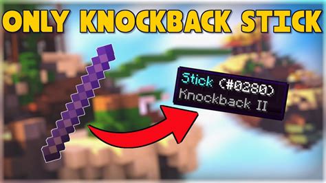 How To Make A Knockback Stick In Minecraft Bedrock