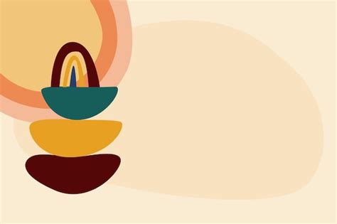 premium vector abstract boho theme background