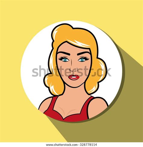 Pop Art Sexy Beautiful Women Design Stock Vector Royalty Free