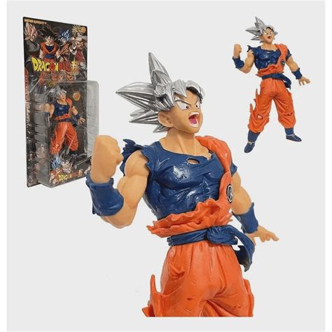 Boneco Dragon Ball Goku Ultra Instinto Z Super Figura Miniatura 18cm No