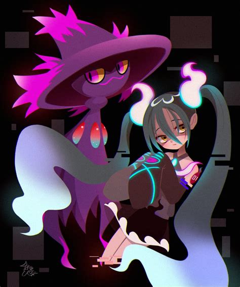 Hatsune Miku Mismagius And Ghost Miku Pokemon And 2 More Drawn By