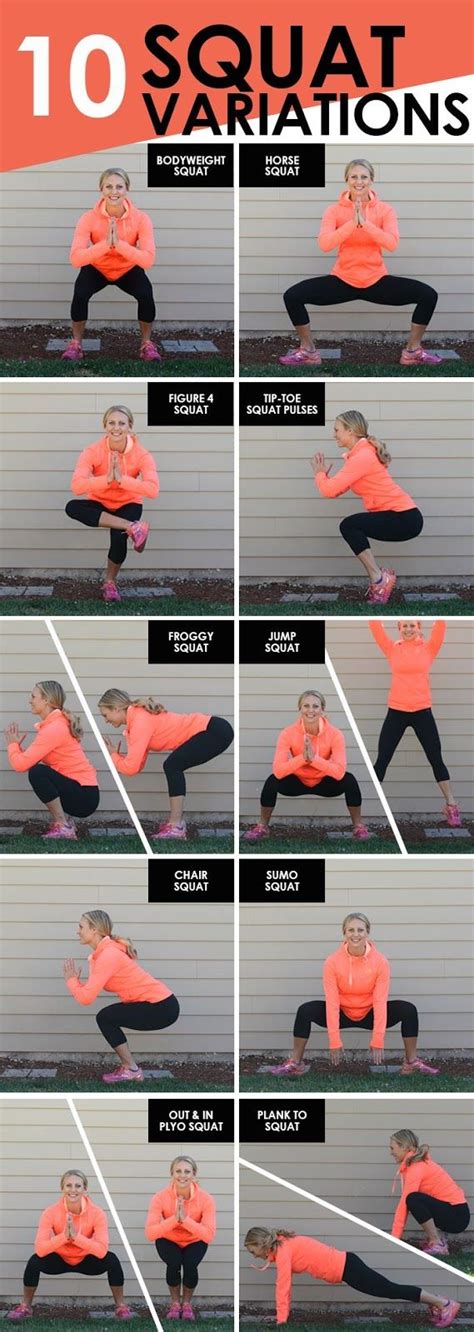 Squat Variations Squat Variations Exercise Fitness